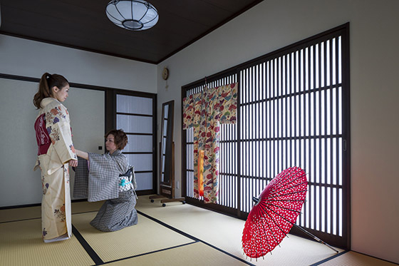 古民家のような 佇まいの「着付け教室」