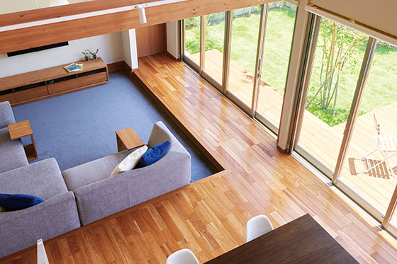 木のぬくもりにつつまれる平屋の住まい