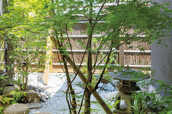 思い出を継ぐ、坪庭のある平屋
