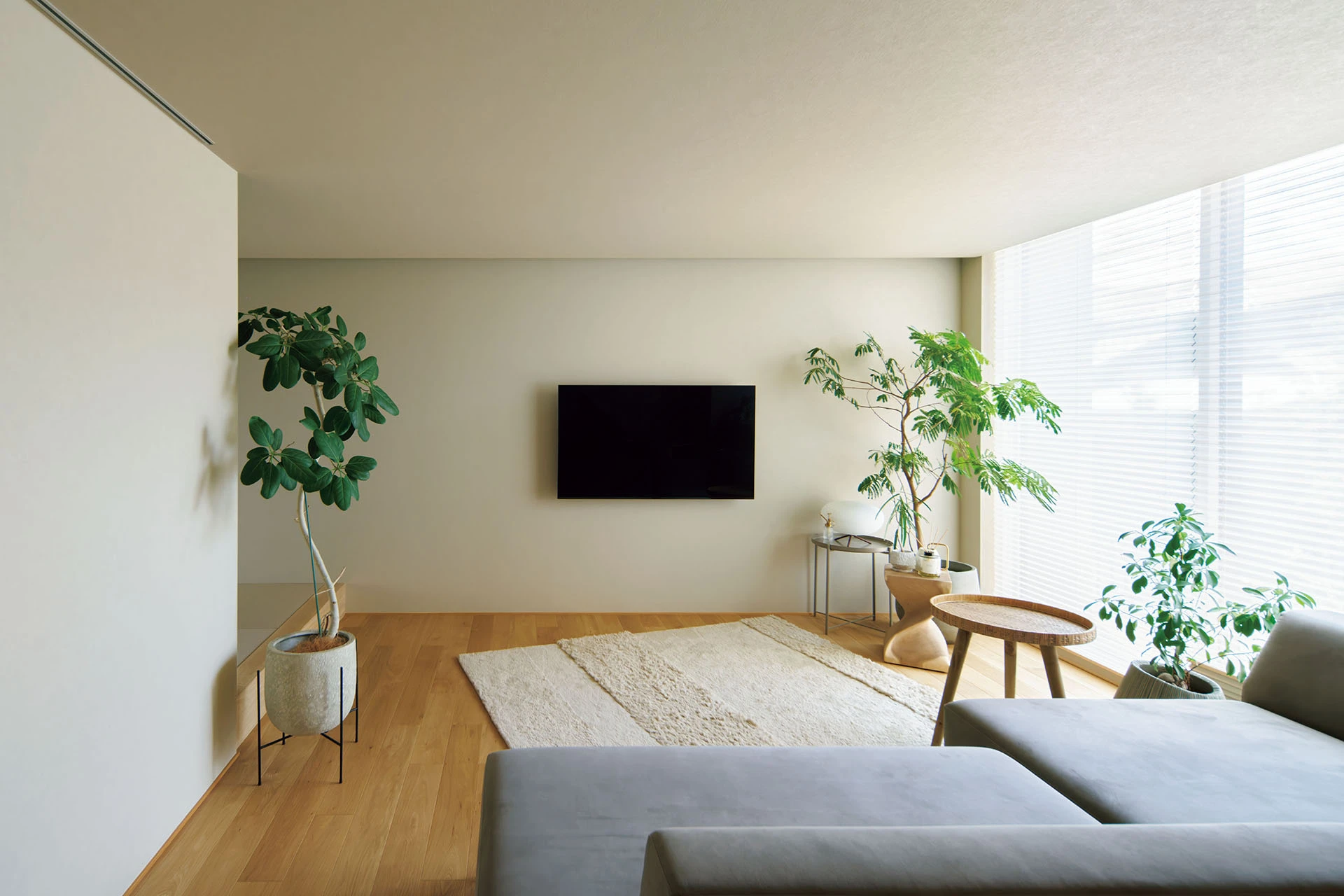 落ち着いた雰囲気のリビング