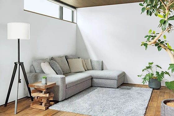 LDKとつながる軒下空間が心地よい平屋