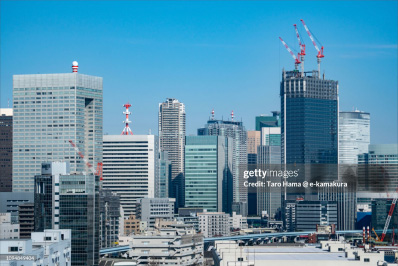 中高層ビルのような強い骨組み