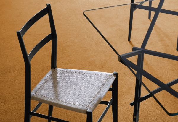 Superleggera chair, designed by Gio Ponti
– Cassina iMaestri Collection