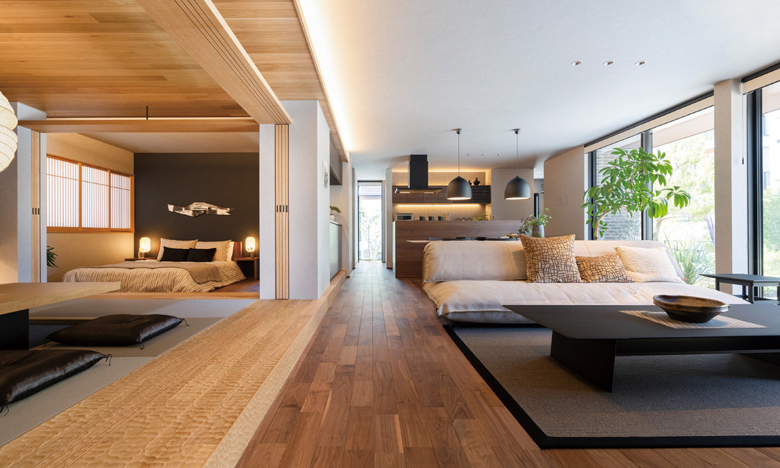 床材：マホガニー