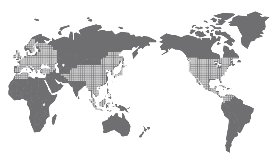 オークの生育域