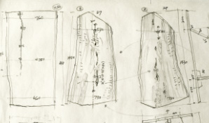 ナカシマがフリーハンドで描いたスケッチ