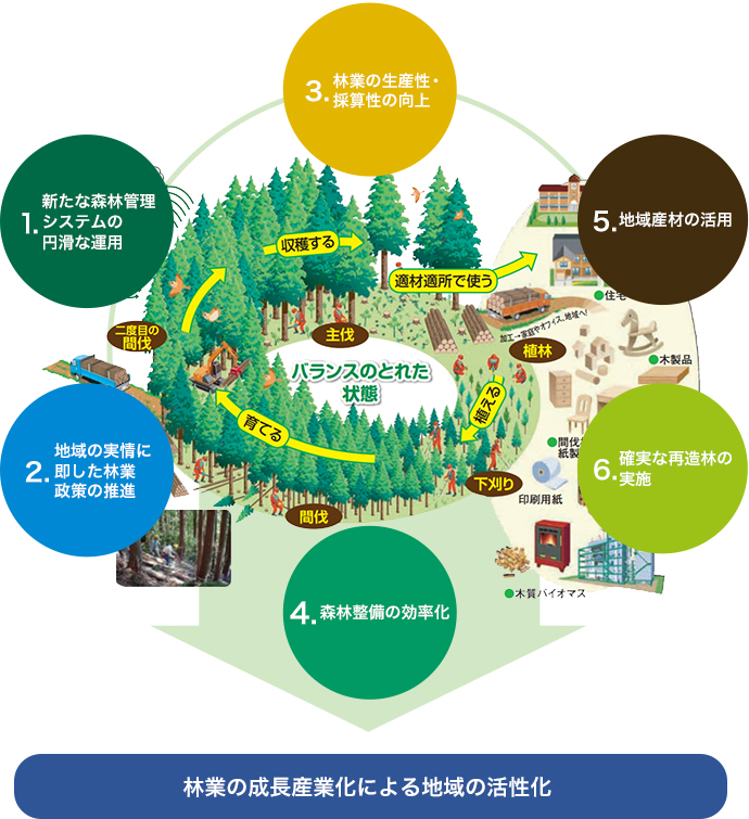 林業の成長産業化による地域の活性化