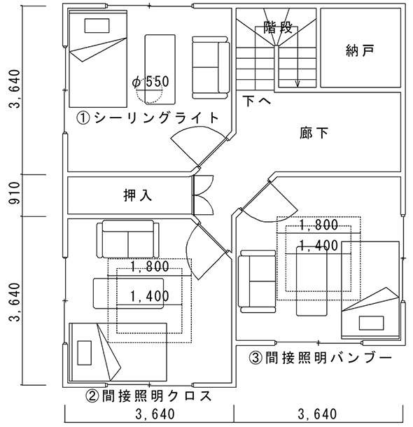 図2 光環境評価実験室平面図