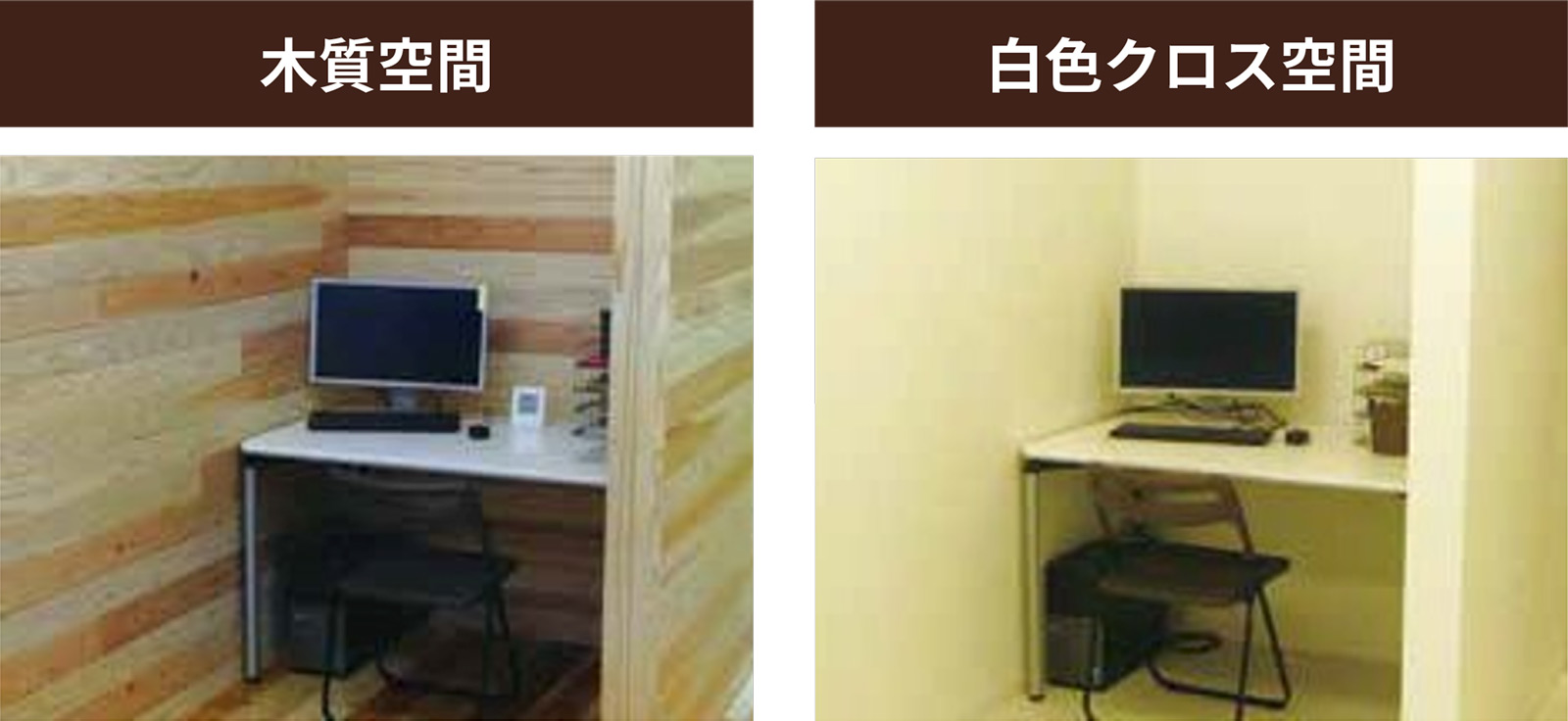 図1 木質空間と非木質空間