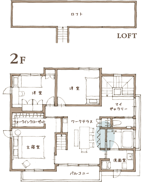 ココリビング　2Fプラン図